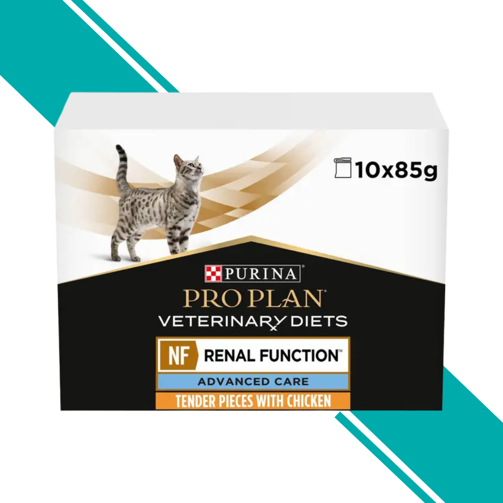 Purina Pro Plan Veterinary Diets NF Renal Function Advanced Care - Wet Cat Food 10x85g Pouches